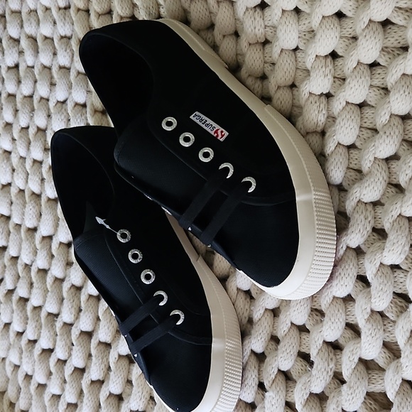 Superga Shoes - Superga Classics, Black, Size 8(US)